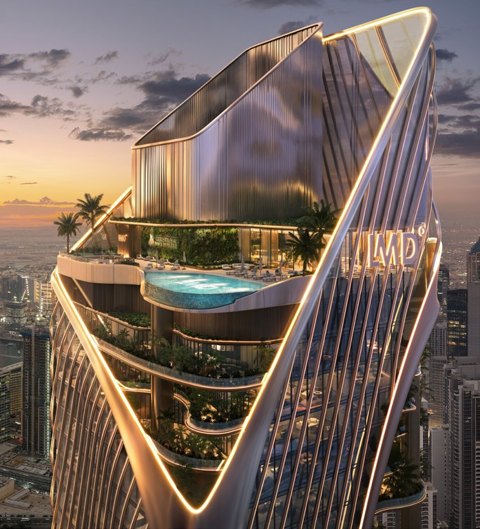 Crown with infinity pool